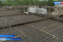 В Малокарачаевском районе идет строительство нового здания школы